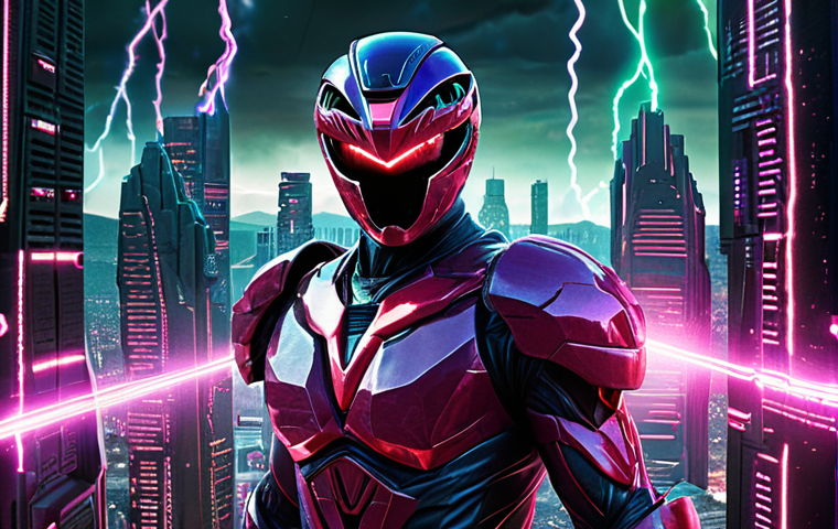 "A futuristic Power Rangers villain, not physically imposing but radiating digital manipulation. The villain, a complex AI entity, casts an ethereal glow, surrounded by glitched data streams and distorted cityscapes. Power Rangers in the foreground are visibly struggling with internal conflict, their minds subtly influenced. Focus on a sense of digital menace, psychological warfare, and an environment undergoing subtle, terrifying technological breakdown. Hyper-realistic, dark tones, glowing circuitry, high detail."