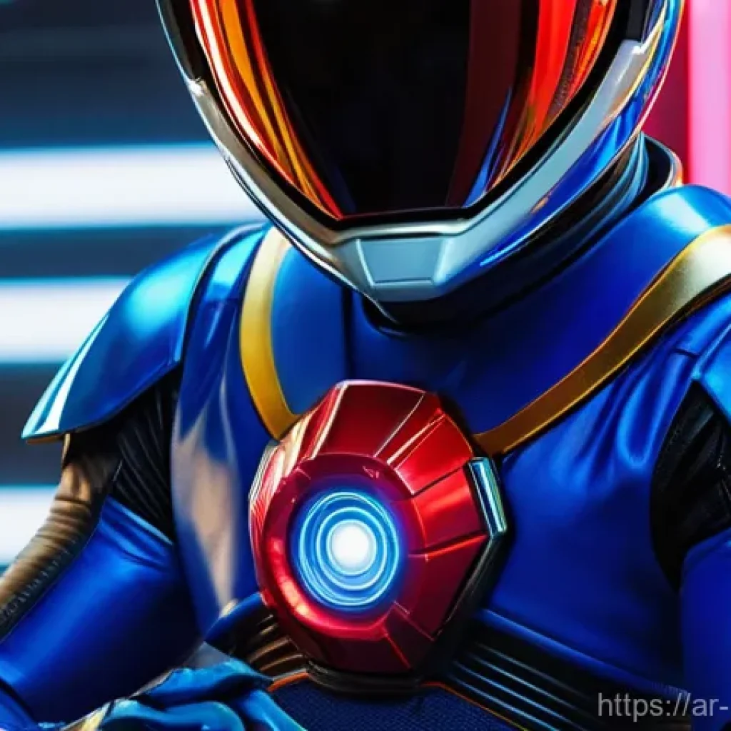 파워레인저 레인저 키트 기능 - **Prompt 1: The Evolving Morpher**
    "A close-up, dynamic shot of a futuristic Power Ranger Morphe...