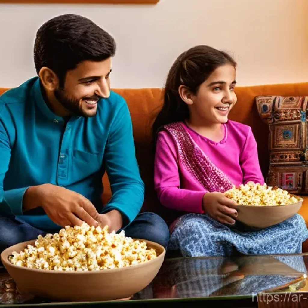 파워레인저 넷플릭스 스트리밍 - **Prompt:** A cozy, warm living room in an Arab household. A multi-generational family (parents in t...