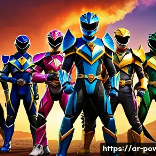 파워레인저 빌런 팀 구성 - A dynamic scene depicting a diverse villain team from Power Rangers Dino Charge, featuring Serpentor...